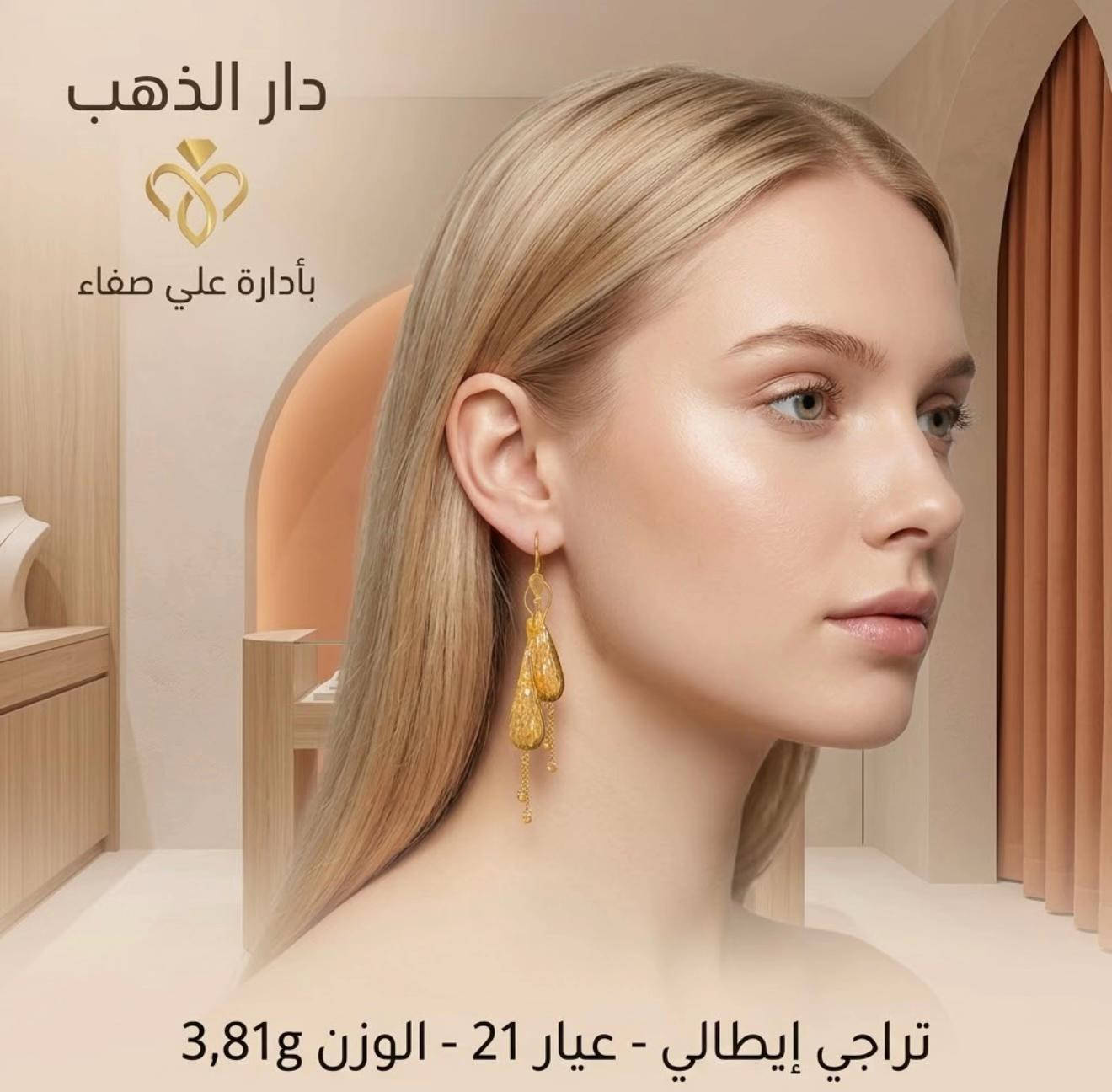 ذهب عيار ٢١ • تراجي إيطالي • بلدروز