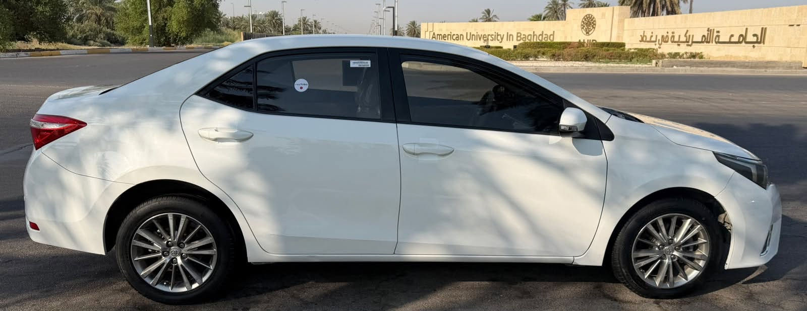 كورلا خليجي 2015 محرك 2000 ماشيه 129
السعر (127$$) للأتصال (***********) بي واتساب 
سياره جاهزه للاخر صدر تبريد محرك كير كهربائيات كلها جاهزه
السياره بيها صبغ باب الصدر والبنيد صبغ بدون دواخل 
شاشه كامره حساسات خلفيه هزه سنويه لوحات جدد تحويل مباشر  مكان السياره بغداد العامريه شارع نادي الخطوط 🙏🥀
