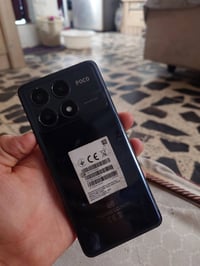 POCO X6PRO 512/16  مبدل شاشة اصلية لكن مكسورة  180 وبي مجال بسيط  0787...