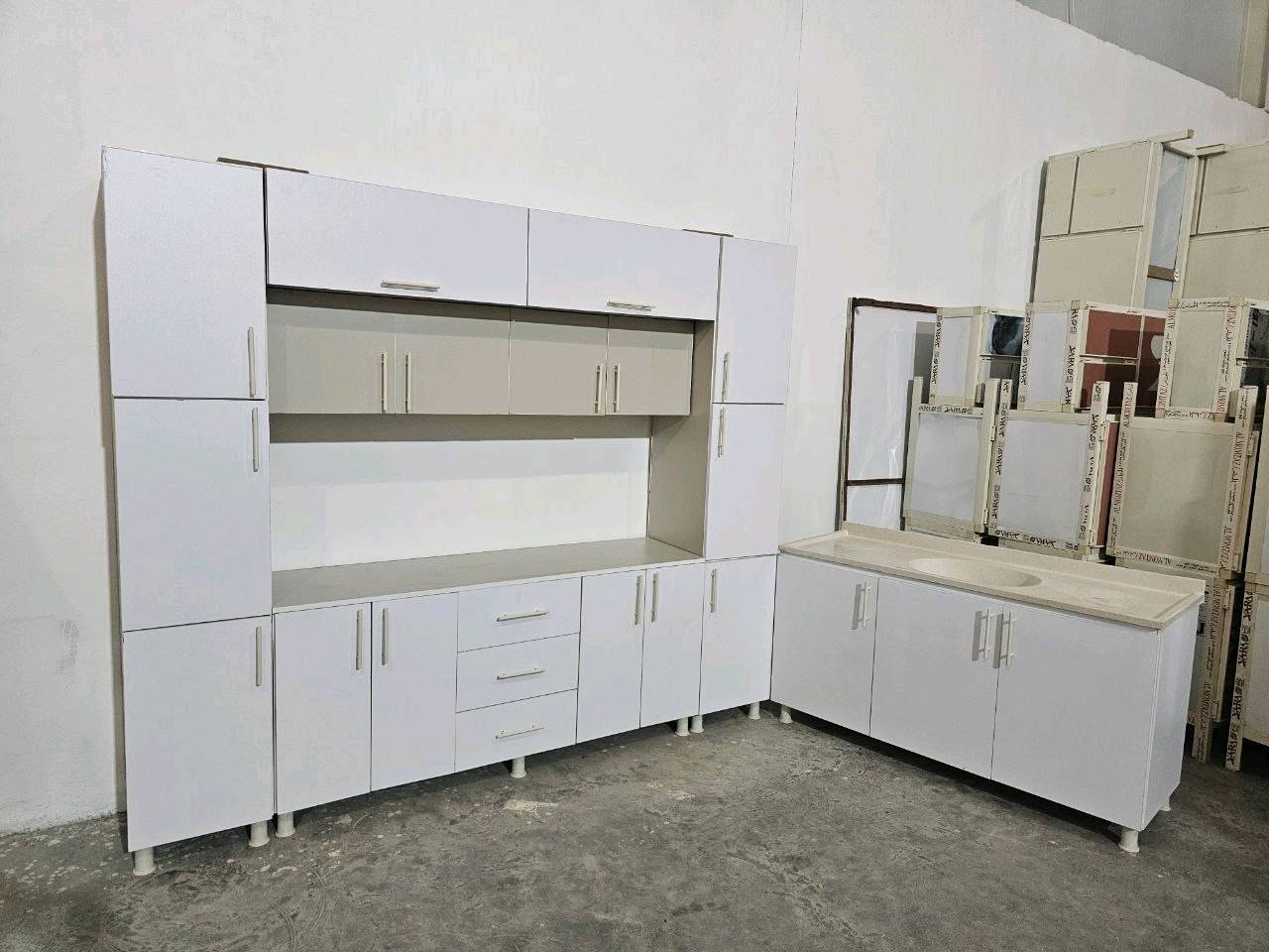 كاونتر MDF • سنك مرمر • مترين ونص