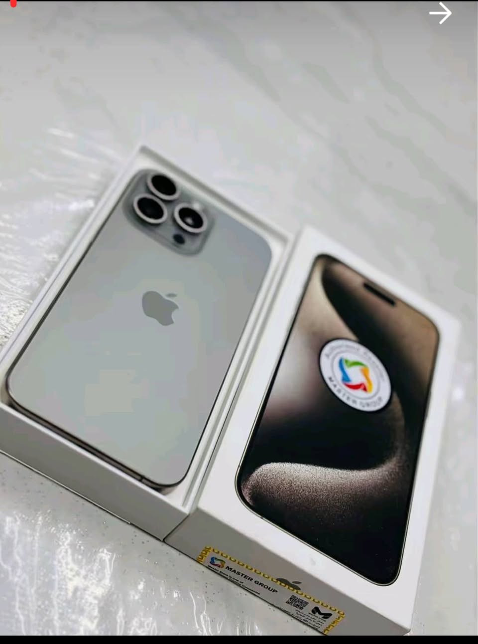iPhone 15 pro max 256
السعر مليون قفل 

جهاز نضيف ✅

شرق اوسط 

تفحص وين متريد اذا بي شخط اكسره كدامك 

بطاريته84
عدد الدورات مال شحن 700

للبيع السعر مليون قفل بدون عمله او للمراوس شعندك نزل

*********** متواجد واتساب ورصيد بكل وقت 

العنوان الزعفرانيه شارع الكهرباء
