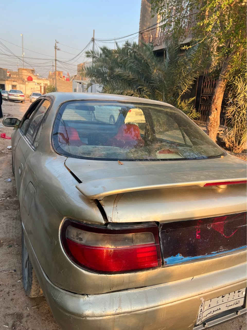 سيارة كارينا رقم قادسية مكفوله من الكص والعيب الشرعي 
مكينه تبخر ماعندي اصلحها ولله 
الكير والحدادية والكهربائيات كلها جاهزه 
مستعجل ع البيع سعرها ٢٧ قفل 
رقم الهاتف *********** النجف, العراق
