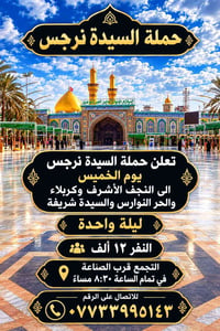 حملة السيدة نرجس • النجف وكربلاء • التجمع قرب الصناعة