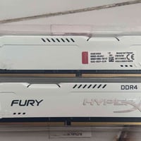 رامات للبيع العدد 2 قطعة ( كت 2*8 ) النوع: HyperX Fury DDR4 السعة: 16G...