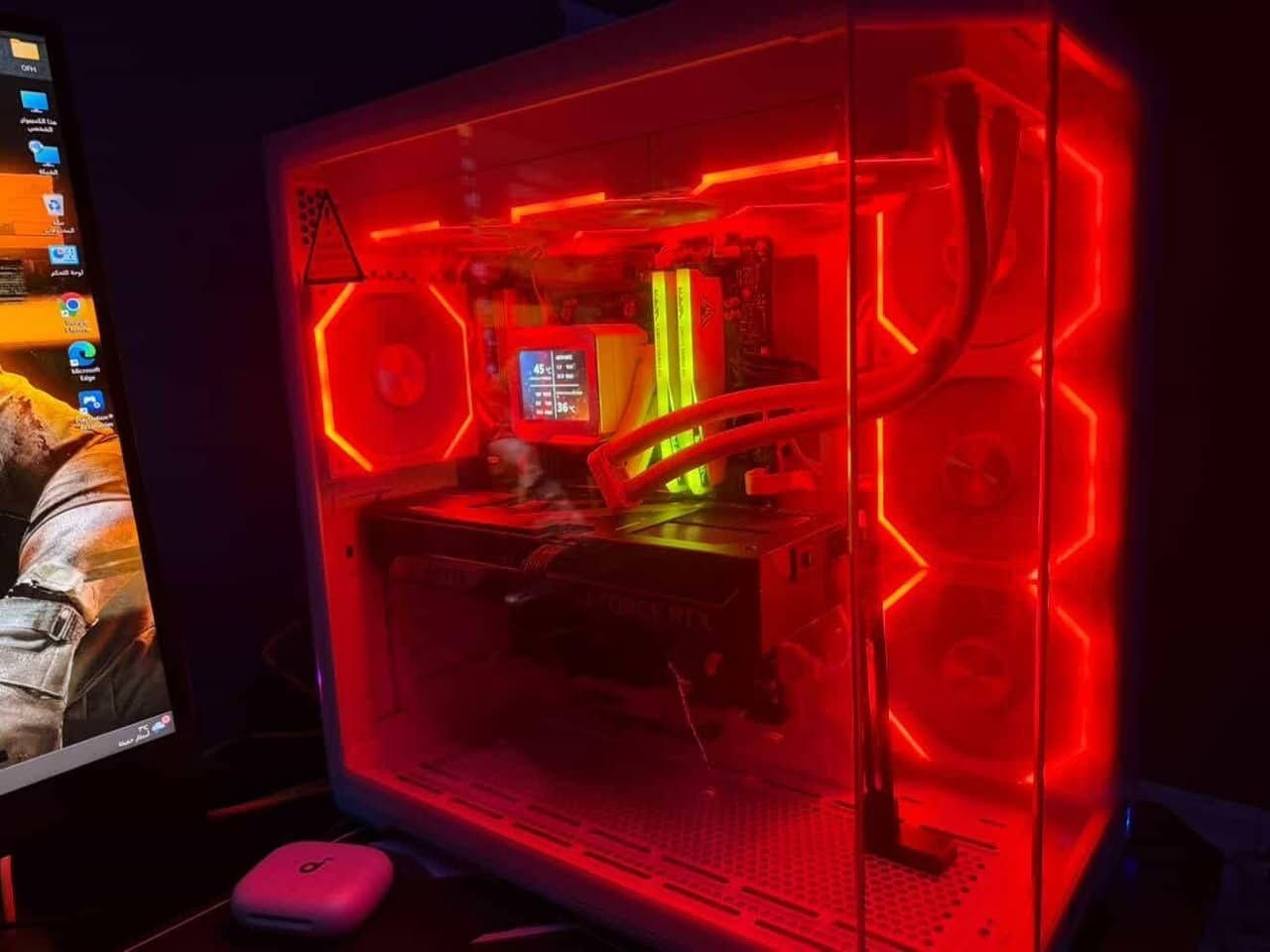 السلام عليكم تجميعة للبيع

Ryzen 7 9800x3d
5070 ti 16 gb oc
32 gb ddr5 6000mhz
850 watt gold
B850 gigabyte eagle
Ssd predator 2t m.2 gen4 7200
 Liquid Cooling 360 jungle
Case jungle
السعر خاص 
***********
