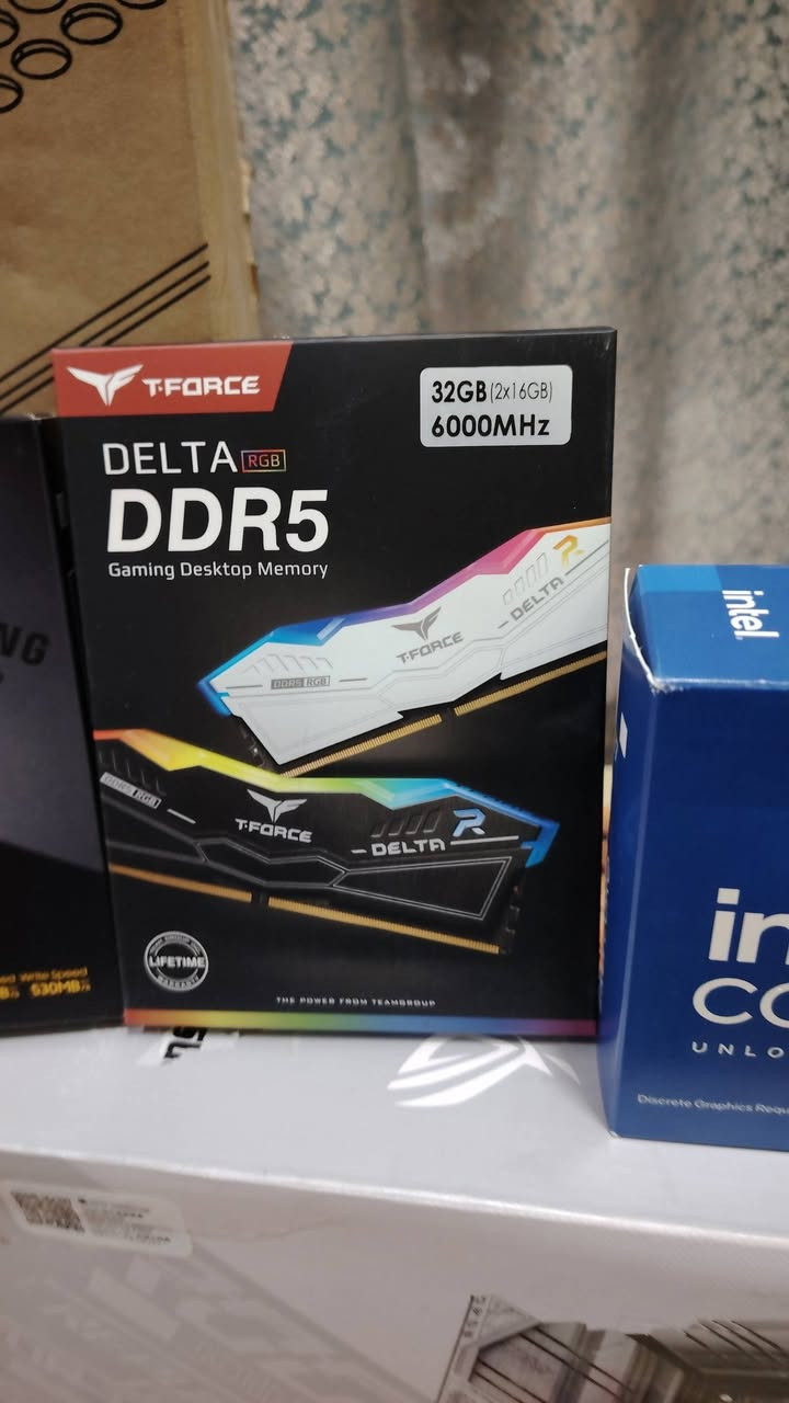 للبيع تفصيخ او كامل مستعمل شهر
I7 14700KF BOX  

B760 ASUS ROG STRIX A DDR5 WHITE 

RAM 32GB 6000 DDR5 T-FORCE WHITE 
  
كومبو كامل 1250

RTX 4060TI 8GB ZOTAC OC 

525 الف 

SSD 4T SAMSUNG QVO 

350 الف
  
POWER Seasonic 750W Gold

110 الف

COOLER Arctic Freezer 34

50 الف

CASE NZXT H7 Flow

110 الف 

WINDOWS 11 PRO ORIGINAL

***********
