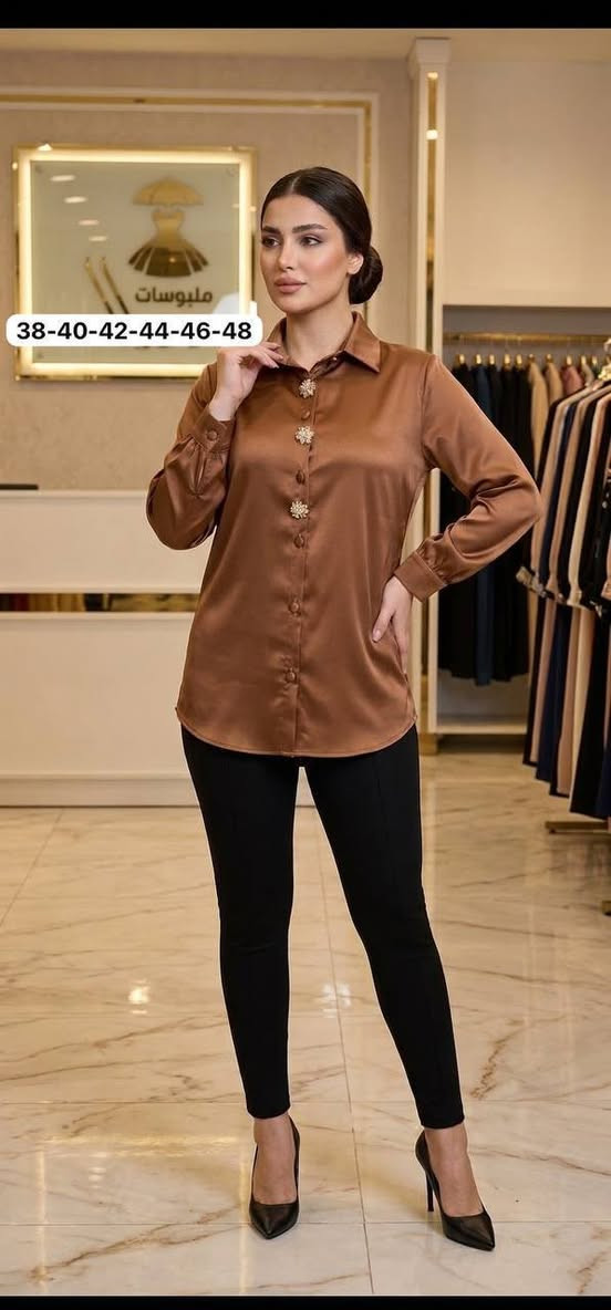 سعر الدرزن 120 ألف 🌹 
قميص زارا ستن نسائي🇹🇷
قياسات 38-40-42-44-46-48
متوفر توصيل لكل المحافظات

نص مكتوب في الصور:
- 38-40-42-44-46-48
- - فرع الأزياء الراقي -
