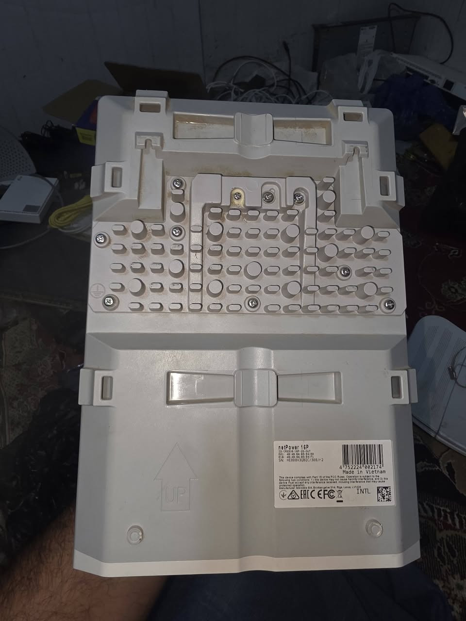 اجهزه انترنت للبيع بسعر رخيص
'---------___________________--------------------------
1009 puls 
Sfp 1g
Sfp 10g
مفحوص كل الايثرات 
مرست وكامل 
للبيع 
السعر ٤٩٥ مع التوصيل
________________________________________
1009 puls 
Sfp مقطوع 
Sfp 10g
مفحوص كل الايثرات 
مرست وكامل 
للبيع 
السعر ٣٠٥ مع التوصيل
________________________________________
نت بور 16 بورت 
نضيف استعمال قليل 
شرط النظافه والشغل 
بسعر ٢٥٥ مع التوصيل  
________________________________________
٤٠١١ عدد 3
  مرست  ومفحوص  وجاهز 
للبيع 
سعر القطعه مع التوصيل ٢١٠ 
________________________________________
٣٠١١ عدد ٢ 
مرست وكامل 
للبيع
 السعر مع التوصيل القطعه ١٦٠ 
________________________________________
٢٠١١ عدد ٣ شغلات وكاملات 
للبيع مع التوصيل سعر القطعه ٧٠ 
________________________________________
سسكوات للبيع 2960g 
24 port 1g
2sfp 
2 port 1g
عدد ٢ 
سعر القطعه ٩٥ مع التوصيل 
________________________________________
نانوات باور بيم M2  فول نضافه 
عدد ٢ 
للبيع 
بسعر ١١٠ مع التوصيل 
________________________________________
سكاتر عدد ٤ ubnt
مع روكت عدد ٤ xm 
سعر القطعه ٩٠ مع التوصيل 
________________________________________
سكاتر عدد ١٠ ubnt 
مع ٩١٢ 5g 
للبيع 
سعر القطعه ٨٠ مع التوصيل 
________________________________________
سكاتر عدد ١٠ ubnt 
مع روكت xw 
للبيع 
سعر القطعه مع التوصيل ١٤٠ الف 
________________________________________
ملاحضه جميع الاجهزه مفحوص وكامل ومرسته 
ونضيفه 
للاستفسار خاص 
اول الاتصال عل الرقم ***********
