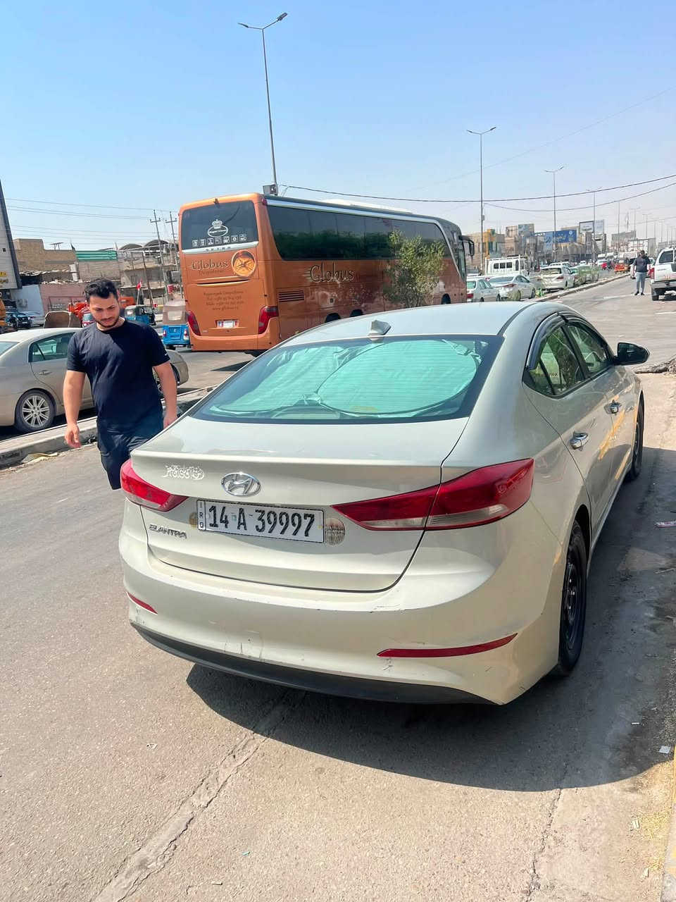 النترا /17
حادثهه فقط طرف البنيد ونفسه مصلح
منضومة تبريد توني شادهه 
تخم تاير رنكات 
جاهزه السياره 
بصره 5ميل
***********
السعر 105$
