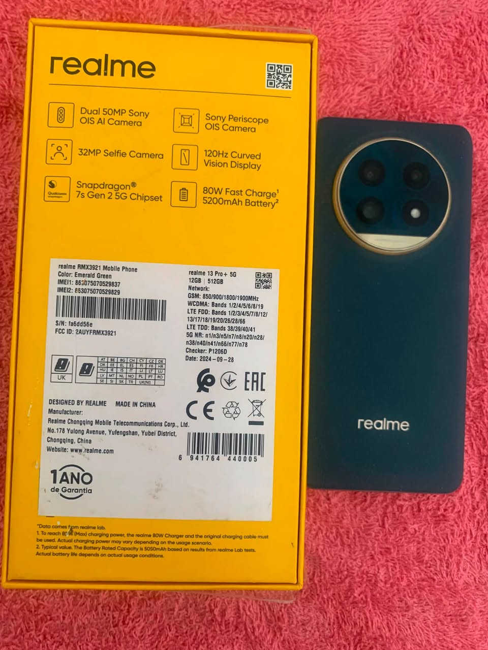 realme 13 pro اخو الجديد للبيع بسعر 350 وبي مجال للتواصل على هذا الرقم ***********
