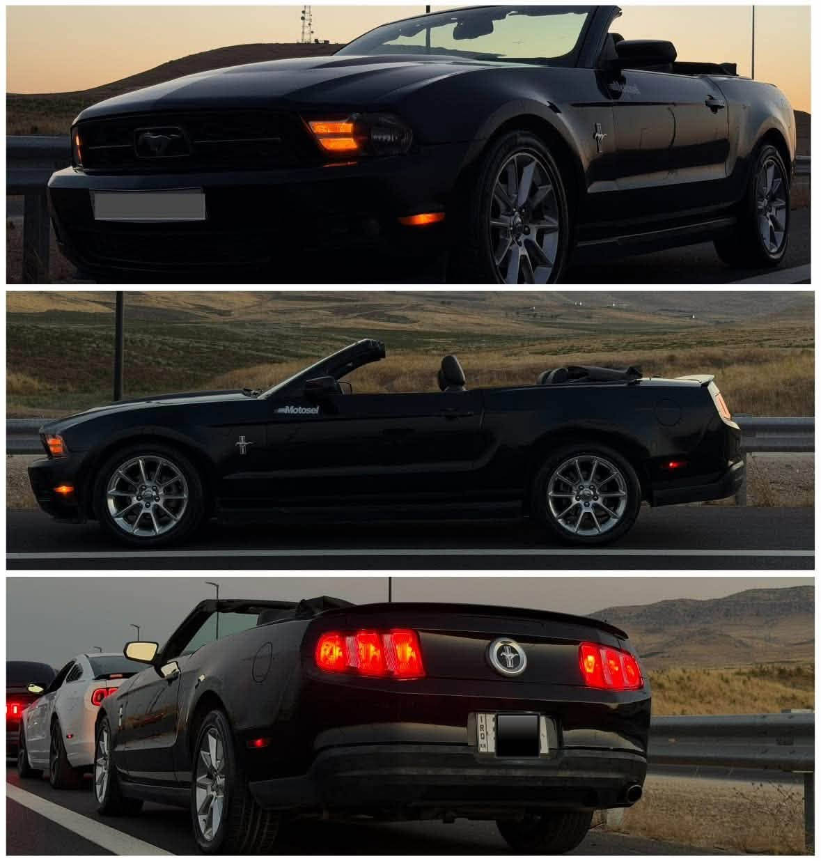 ﷽
‏ FORD MUSTANG 2010 V6      گێڕ عادی
فۆرد مۆستانگ مۆدێل 2010  V6 شه ش بستۆنی گێڕ عادی
فوول مواسەفات ڕەنگی ڕەش
-----------------------------------------
شوێن🌆: سلێمانى                  سعر💵: 87 گەڵا
مۆبايل📲:  ***********
-----------------------------------------
مه كينه V6 4.0L شەش بستۆن مەكينه مەرغوب
گێڕ و مه كينەی بەشەرت سەوت و سەرفی نیە 
——————————————————————————
سەیارەکە ٣ پارچەی بۆیاخە پەلەیە بۆنیتەکەشی.

-———————————————————————————

مواسەفات پڕیمیوم premium 
{{ سەقف کەشف - مکەبەرەی shaker - گێچی ٧ ڕەنگ - کوشن جلد - کوشن کارەبایی - سوکان ڤۆلیۆم - تەحديد سورعه - لايت ليد - بلاجكتۆر - ویل کرۆمی بیلاد - زۆر مواسفاتى تر… }}
————————————————————————————
کامل سێرڤس کراوە سەیارەکە بێ مشکیلەیە کلاج و عەینەی لۆکی لەسەرە ڕۆنی مەکینەی تازە گۆڕاوە سیوەیلی گێڕی تازەیە 
————————————————————————————

🔥 FORD MUSTANG 2010 V6 — قير عادي 🔥
‎🚘 فورد موستانج موديل 2010
V6 | 4.0L |  سلندر6  | قير عادي
🖤 اللون: أسود
✨ مواصفات كاملة Premium 
📍 الموقع: السليمانية
💰 السعر: 87 ورقة
📞 للتواصل: *********** 

————————————————————————————

🔧 المحرك والقير:
• محرك V6 سعة 4.0 لتر — 6 سلندر
• محرك مرغوب وقوي
• القير والمحرك بحالة جيدة
• بدون أصوات مزعجة أو صرفية زائدة

————————————————————————————

🎨 السيارة مصبوغة 3 قطع صبغ خفيف، والبطانة/الداخلية بحالة جيدة.

————————————————————————————

⭐ مواصفات Premium:
• سقف كابريو قابل للكشف 🌟
• نظام صوت Shaker 🔊
• شاشة/عداد 7 ألوان
• مقاعد جلد
• مقاعد كهربائية
• مقود رياضي
• محدد سرعة
• إضاءة LED
• بروجيكتر
• جنوط كروم Billet
• ومواصفات إضافية كثيرة
🔧 حالة السيارة:
————————————————————————————

✅ السيارة كاملة سيرفس
✅ لا توجد مشاكل حسب الفحص
✅ الكلتش جديد
✅ الديسك والضغط جديد
✅ زيت المحرك مبدل حديثاً
✅ زيت القير مبدل حديثاً
✅ السيارة جاهزة للاستخدام
