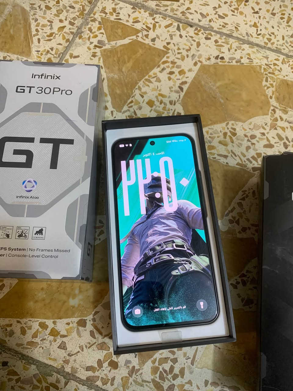 سلام عليكم جهاز للبيع مكان بغداد البلديات ***********

نص مكتوب في الصور:
- Infinix GT 30 برو 30 pro · أتابع
- Tlemçani Amine · 5 ي ·
- تعرف على الوحش Infinix GT 30 Pro الموجه للGamers 👇
- • ⚙️ المعالج: Dimensity 8350 (4nm)
- • 🧠 RAM: 12GB قابل للتوسيع حتى 24 GB
- • 💾 التخزين: 256GB
- • 🔋 البطارية: 5500mAh
- • ⚡ الشحن: 45W Fast Charge
- • 📱 الشاشة: AMOLED – 144Hz
- • 🎮 Gaming Triggers: أزرار جانبية للألعاب
- • 🚀 الأداء: تشغيل PUBG حتى 120FPS
- • 🛡️ ضمان سنة كاملة
- • prix 63000 da