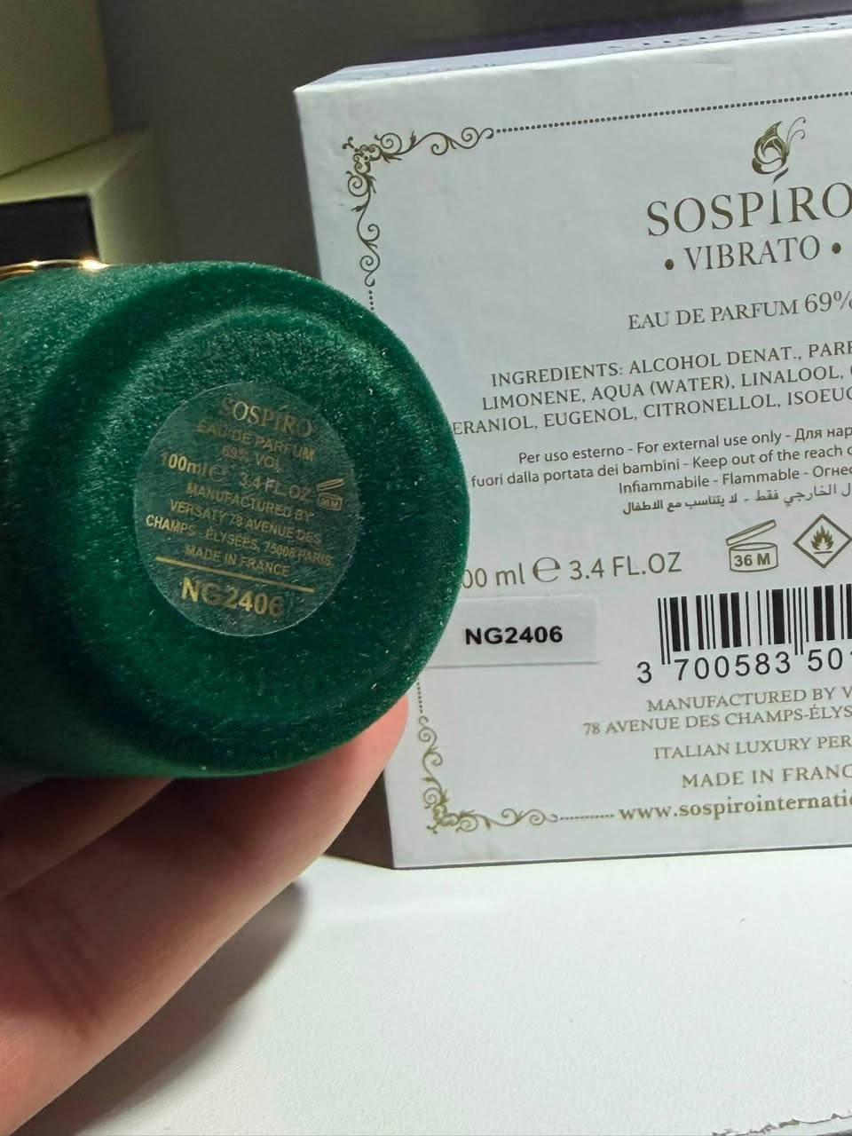 السلام عليكم  sospiro vibrato  متبقي 80مل واكثر
سعر 🔥🔥

واتس ***********
