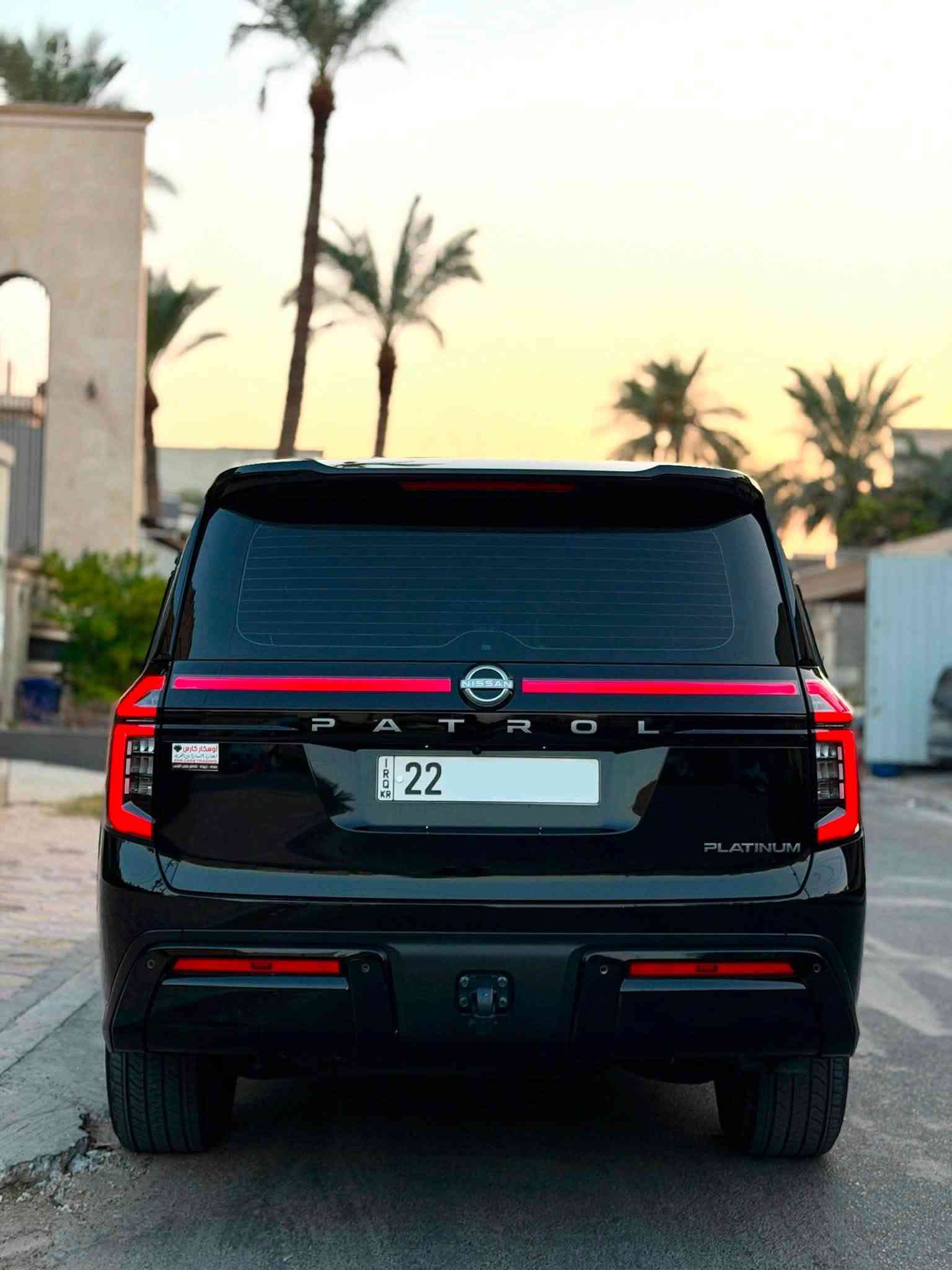 🚘 NISSAN PATROL PLATINUM 2026
✨ المواصفات والتجهيزات:
- 🇯🇵 موديل 2026 — فئة بلاتينيوم
-  محرك 6 سلندر 3.8 لتر تنفس طبيعي
-  الممشى: 16,000 كم
-  داخلية جلد باللون الأحمر
-  مقاعد أمامية مساج
-  تبريد وتدفئة للمقاعد
-  أربع كاميرات 360°
-  سقف بانوراما
-  تشغيل بصمة ودخول ذكي
-  شاشة كبيرة + ملاحة
- 🍎 Apple CarPlay / Android Auto
-  نظام صوت فاخر
-  مثبت سرعة ذكي
- رادار أمامي
- المحافظة على المسار
-  مراقبة النقطة العمياء
-  حساسات أمامية وخلفية
-  باب خلفي كهربائي
-  دفع رباعي مع أوضاع قيادة متعددة

🛡️ الضمان والكفالة:
✅ ضمان سور
✅ كفالة عامة
✅ السيارة تحت الضمان
✅ مغلّفة PPF
✅ السيارة مضللة سنوية
✅ رقم أربيل بأسمي
العنوان:بغداد

رقم:***********
