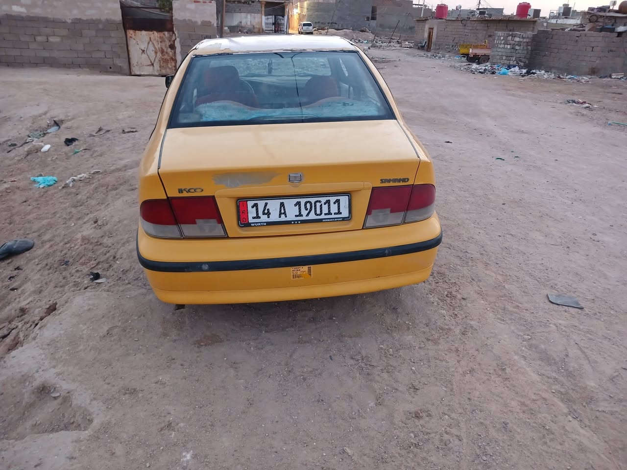 السلام عليكم سياره سمند للبيع السياره بدي مكفول كهربائيات كلا شغاله بس طك الذراع مال المكينه وريد ابيعها السياره بسمي السنويه ال ٣٠ وبيها مجال الي يريد بس رقم هم ابيع والي يريد تفصيخ هم ابيع العنوان التنومه شط العرب رقم التلفون *********** السعر ٢٣ وبي مجال
