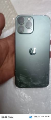 ايفون ١٣برو ماكس ذاكرة ٢٥٦ بطارية ٨٦ شاشة اصليه تفصيخ ظهر مفطور مقفول ...
