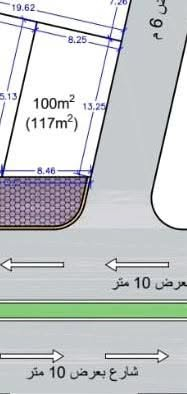 طابو • ١١٧م • ركن شارع ١٠م