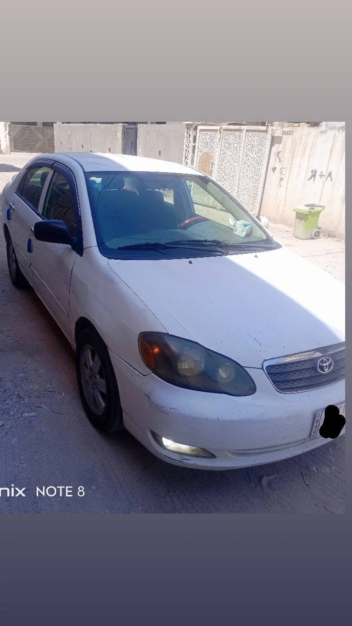 كورولا امريكي 2008 بسمي محرك 1800 صبغ كير مكينه وتبريد خير من الله صدر جيد السعر ٧٥ ورقة رقم الهاتف *********** .... *********** صاحب السيارة.
