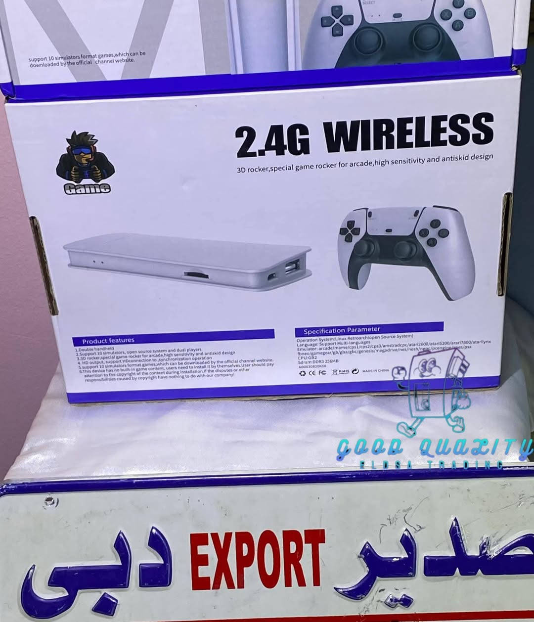 Game stick                         //متوفر//
 مع عشرين الف لعبه 
تربط مباشر على الشاشه والفيديوات توضح طريقه اللعب والربط

