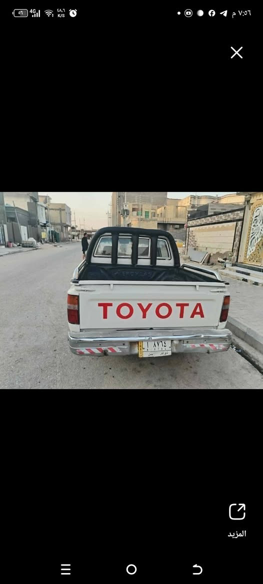 سلام عليكم بيكم تيوتا موديل 97 مكفوله كفاله محرك كير شرط شاصي كفاله سياره بيه رشه صبغ جماليه دوشمه حداديه  تواير كله جدد كهربائيات شغاله سياره جاهزه لأخر حبه ما تصرف عليه رقم ذي قار شرط تحويل مكان سماوه سعر 45 وبيه مجال رقم الهاتف//‏‪***********‬‏//

نص مكتوب في الصور:
- المزيد