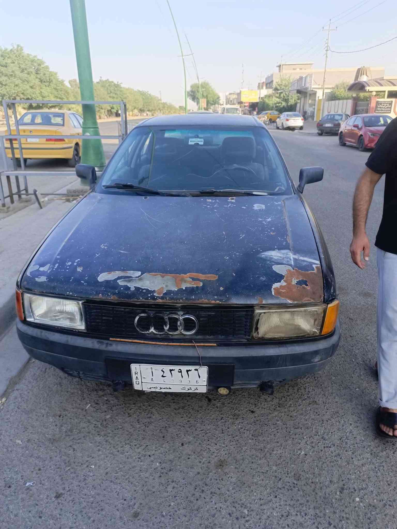 سلام عليكم للبيع سياره اودي موديل 91رقم كركوك سنويه عاج دفتر بانزين  موجود شرط تحويل كير عادي محرك شرط سيارة حلوه سعر 18بي مجال عنوان كركوك حي العسكري رقم موبايل ***********
