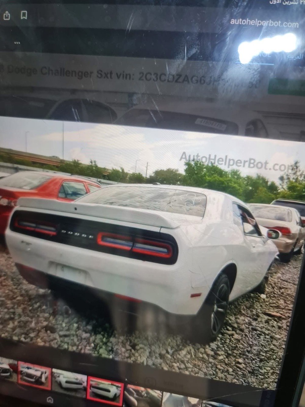 دوج جالنجر 

2018  sxt 

رقم بغداد ب أسمي ضمان التحويل 

اللون : ابيض 

حادثها 3 قطع جاملغين وبونيد بدون دواخل 

داخل جلد احمر نظيف جدا 

كير محرك كفاله 

(السيارة محتاجه تبريد +حدادية +تعمير وتطبيع بجم) 

بيع مستعجل السعر 125$ 

للتواصل

 

***********