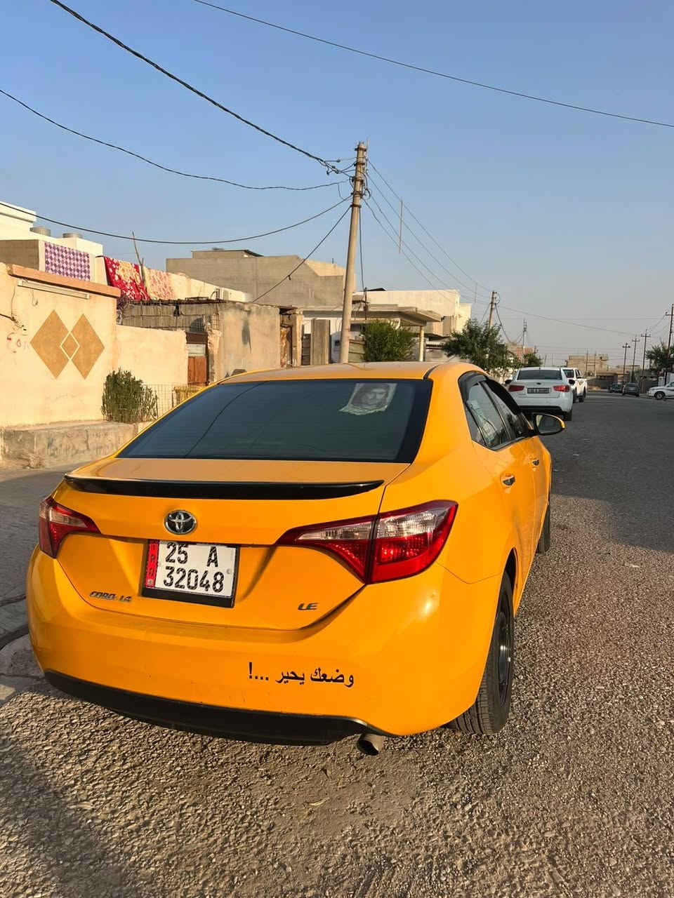 🚘 للبيع كورولا  2018 le
🔹 بطاقة بنزين
🔹 تايرات جديدة 
🔹 تبريد ثلج 
🔹 سنوية باسمي لحد 2031
🔹 كير ومحرك بشرط
🔹 الضرر بونيت وجملغ+جملغ سكن بارد 

📍 العنوان: كركوك – قضاء الدبس 
📞 للستفسار: *********** 
سعره 135
