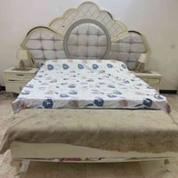 اغراض بيت للبيع غرفة نوم 9 قطع ملكية خشب دبل صبغ حراري ضد الخدش نوع ثق...