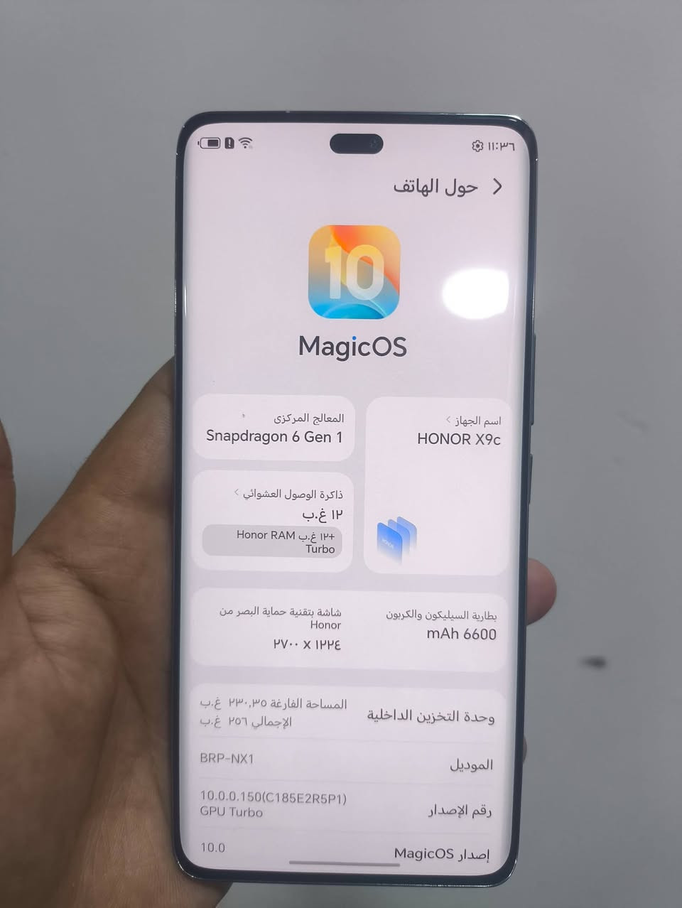 السلام عليكم جهاز للبيع هونر  x9c
المعالج snapdragon6 Gen1
ذاكر 256 
جهاز كامراته 108mp ماشاء الله تصويره حلو ويدعم الذكاء الاصطناعي 
بطاريه 6600 
مستبدل شاشة اصليه وكالة برايمي معروفه والبصمه اصبع وكفت وحدها  
السعر 375 الف بيه مجال جداً بسيط 
الرقم وتساب شريحه ***********
