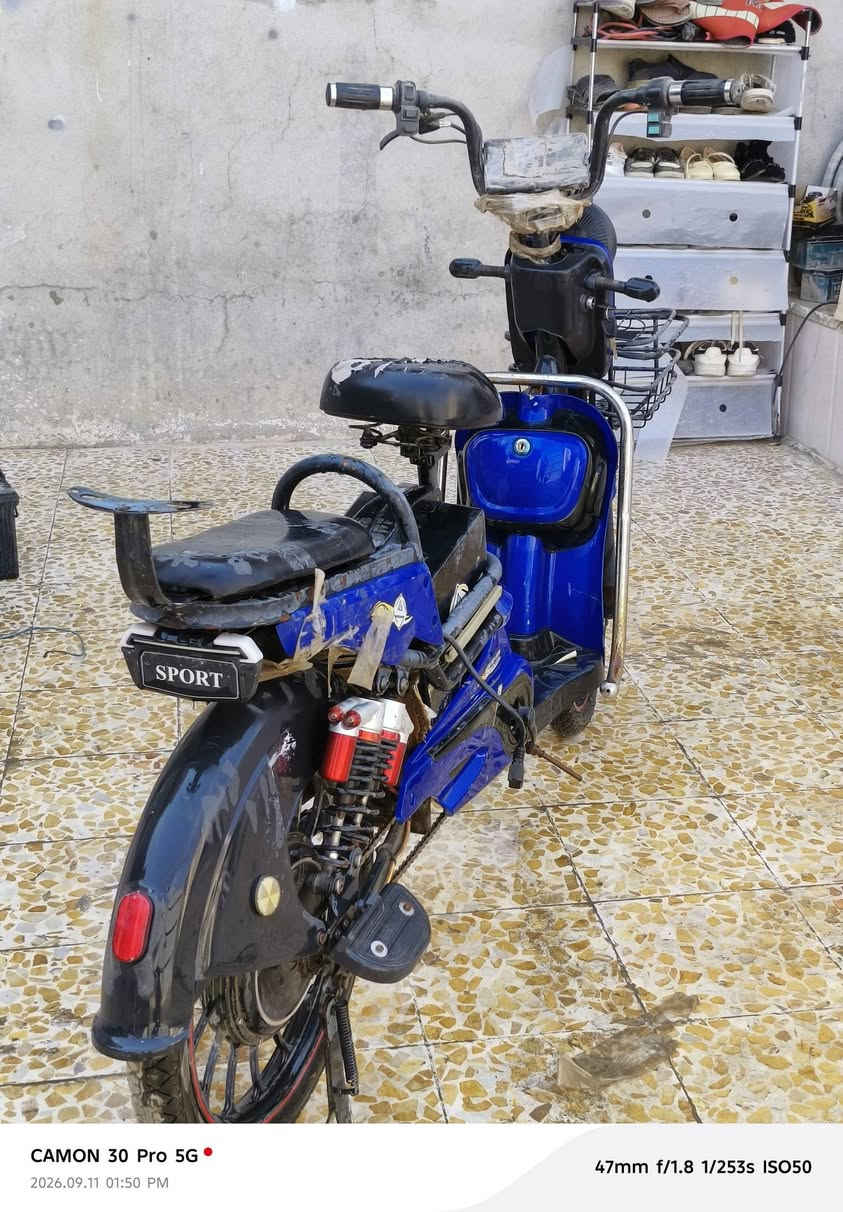 سلام عليكم
ماطورات اثنين للبيع بطارياتهن منفوخه اثنيهن بس البطاريات اي خلل مابيهن والنضافه كدام العين السعر 200 وبيهن مامجال للطيبين 
***********

نص مكتوب في الصور:
- CAMON 30 Pro 5G
- 2026.09.11 01:50 PM
- 47mm f/1.8 1/253s ISO50
- CAMON 30 Pro 5G 2026.09.11 01:50 PM 47mm f/1.8 1/242s ISO50
- 47mm f/1.8 1/265s ISO50
- CAMON 30 Pro 5G 2026.09.11 01:43 PM 47mm f/1.8 1/1701s ISO48
- 2026.09.11 01:43 PM
- 47mm f/1.8 1/2012s ISO48
- 47mm f/1.8 1/2294s ISO49