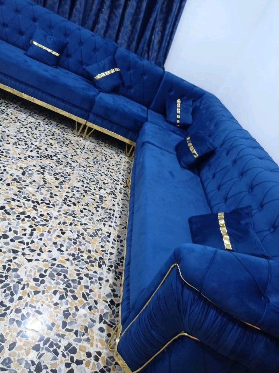 لمحبي التميز و لأصحاب الذوق الرفيع 💙

سعر المتر الديوان 60
والاستندر يجي 6امتار ونص 


 10مقاعد380
اضافه لكوشات هديه عدد 6

✨التفاصيل ✨
"قماش قديفه"
"اسفنج مميز" 
"خشب جام"
"مقعد بلوك"
(صفاح mdf من 6/18 ملم) 
رجل تجي نيكل بلاش🫣😉


قماش كتان30 وتر برو اضافة40




توصيل بغداد يوم يومين محافظات حسب الحمل يعني4 ايام بزايد



6مقاعد 230
7مقاعد270
8مقاعد300
9مقاعد 330
10مقاعد 380☝☝


✨واقل شي يباع 6 مقاعد ✨
قياس ال10 مقاعد الاستندر 
يتكون من 5 قطع 
2/150 سم 
1/100 سم
كرسي/50سم
زاويه / 140سم من كل ضلع تاخذ 70 سم
2/ تجوات قياس الوحده 20 سم 
المجموع الكلي لعدد القطع 5 
مجموع قياس القطع 630 سم.