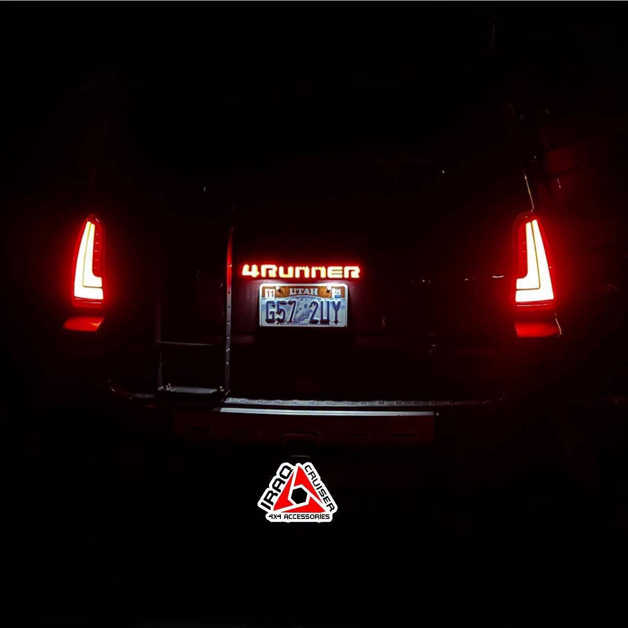 ✨ LED Tailgate Garnish – Toyota 4Runner ✨
ليد خاص بسيارة الفورنر لكل الموديلات 
قطعة خلفية للصندوق مع إضاءة LED تضيف شكل أنيق ولمسة مميزة للسيارة
متوفر للبصمة او السويج 
تتركب مكان القطعة الأصلية
جودة عالية وشكل عصري
📍 العنوان: بغداد – الشعب – حي عدن
📞 رقم التواصل: ***********
للاستفسار أو الحجز راسلنا �

نص مكتوب في الصور:
- IRAQ CRUISER 4X4 ACCESSORIES