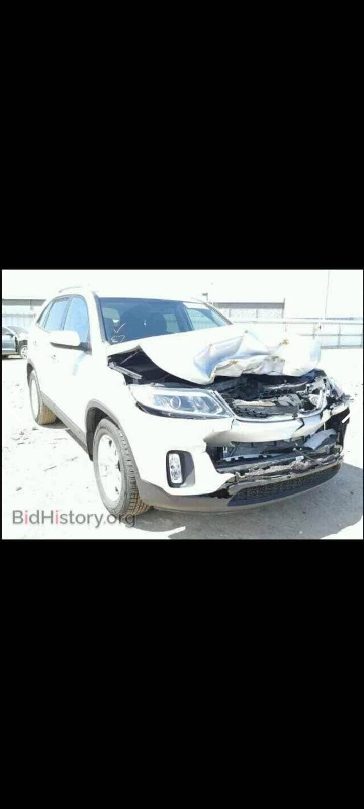 السلام عليكم للبيع كيا سورنتو موديل 15 أمريكي حادثها بنيد بدون دواخل بجم كبس بيها جاملغ كلير بدون معجون محرك 2400 كير تبريد تدفئة صدر أمامي اوخلفي جديد تخم تاير رقم بغداد انكليزي تحويل مباشر حساسات خلفيه كامره دواره بردات بل بوب السياره جاهزه نظيفه جدآ لغد شاصي حوض تكم قماره مكفول بدون اي دواخل السعر 116للإستفسار ***********مكان بغداد بغداد, العراق

نص مكتوب في الصور:
- BidHistory.org