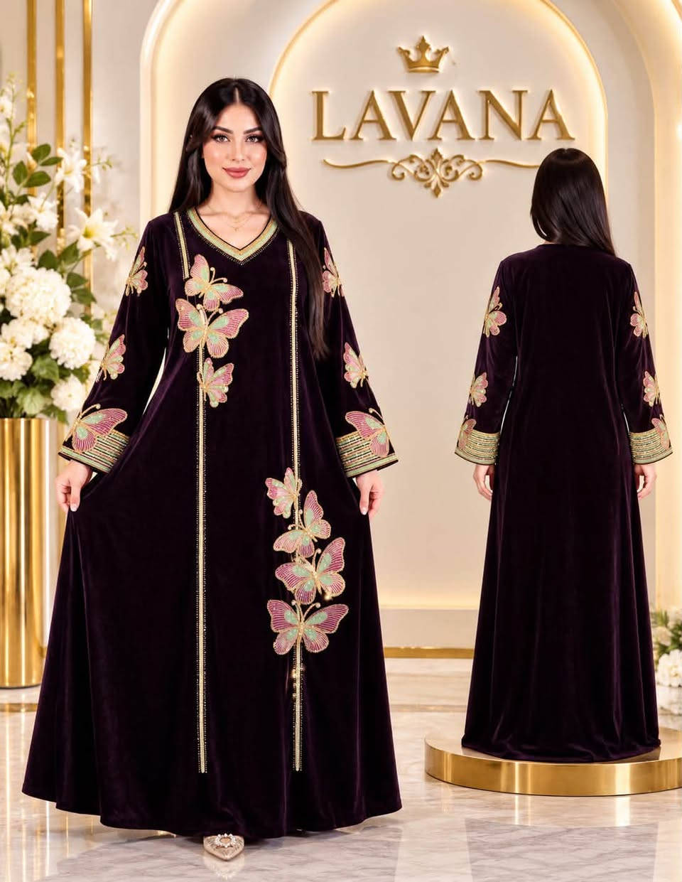 دشداشة • مخمل سوبر الماس • مقاسات L XL 2XL