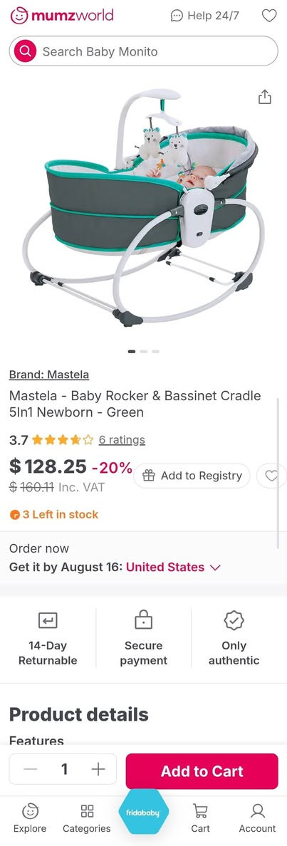 اغراض اطفال للبيع
عربانة طفل (GRACO) - 80,000 الف
سرير وكرسي طفل هزاز (MASTELA 5in1) - 65,000
عش طفل - 25,000 الف

🔥 عرض خاص: عند شراء الأغراض الثلاثة معًا السعر فقط 100$

لتفاصيل اكثر يرجى التواصل على الواتس اب ***********
