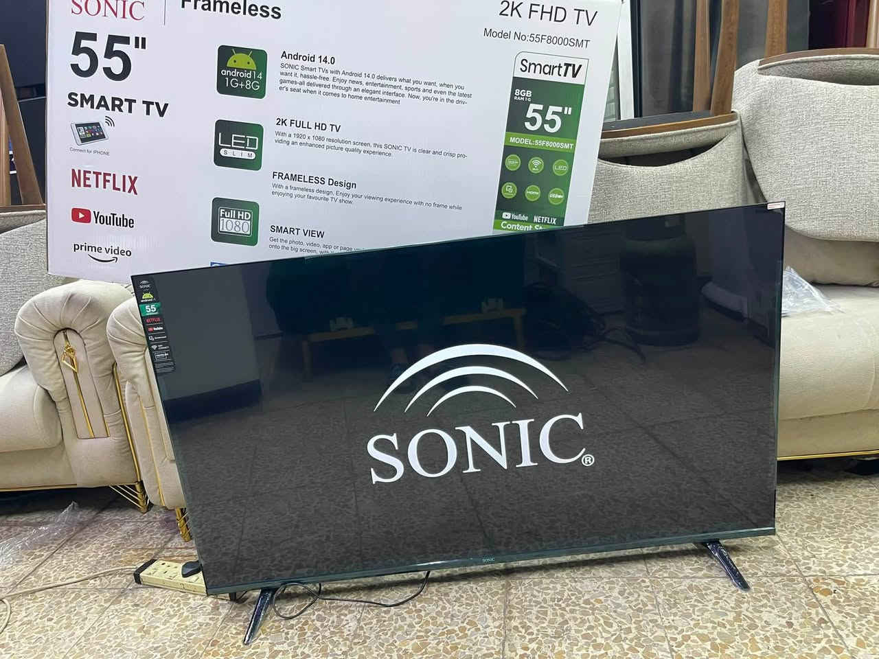 شاشه بلازمه 55فول موصفات سمارت  جديد ممستعمل  اخر اصدار SONIC موصفات LGبي  سعره اقل من شركه اي ستفسر عل***********
