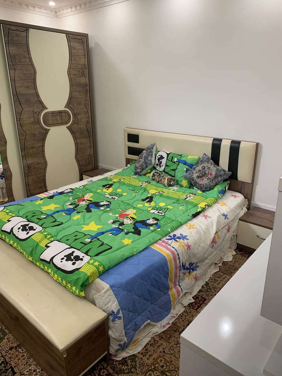 غرفه نوم تركي 9قطع مع الدوشك 300$ ***********
