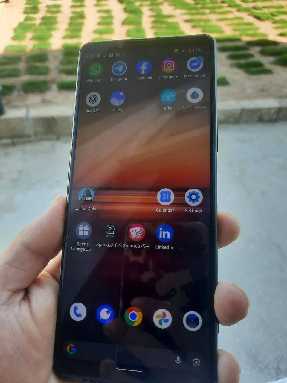 بسم الله الرحمن الرحيم
للبيع او مراوس
Sony experia 
الجهاز كامرة متحركة 
تصوير فول 
زر خاص للكامره 
تصوير 4k فديو
شاشه اوليد 120 هرتز 
معالج سناب دراكون 865 
ببجي 60 فريم HDR
دبل فلاش 
ذاكرة 128 رام 8
مواصفاتو جثيره واحترافيه خصوصا الكاميرات
التواصل واتساب او اتصل ***********
