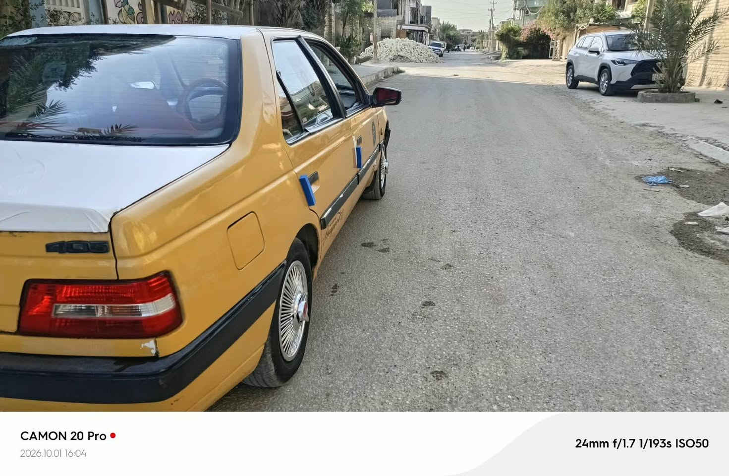 السلام عليكم بيجو لميس لبيع موديل 2013 محرك وكير كفاله تبريد ثلج حداديه مشط ستيرن جديد رقم بغداد انكليزي مصفره السعر 27وبيه وبيه مجال عنوان بابل سكندريه رقم ***********

نص مكتوب في الصور:
- CAMON 20 Pro
- 2026.10.01 16:04
- 24mm f/1.7 1/334s ISO50
- 24mm f/1.7 1/150s ISO50
- CAMON 20 Pro 2026.10.01 16:04 24mm f/1.7 1/114s ISO50
- 24mm f/1.7 1/157s ISO50
- 24mm f/1.7 1/193s ISO50
- 2026.10.01 16:03
- 24mm f/1.7 1/124s ISO50
- 2026.10.01 16:05
- 24mm f/1.7 1/100s ISO132