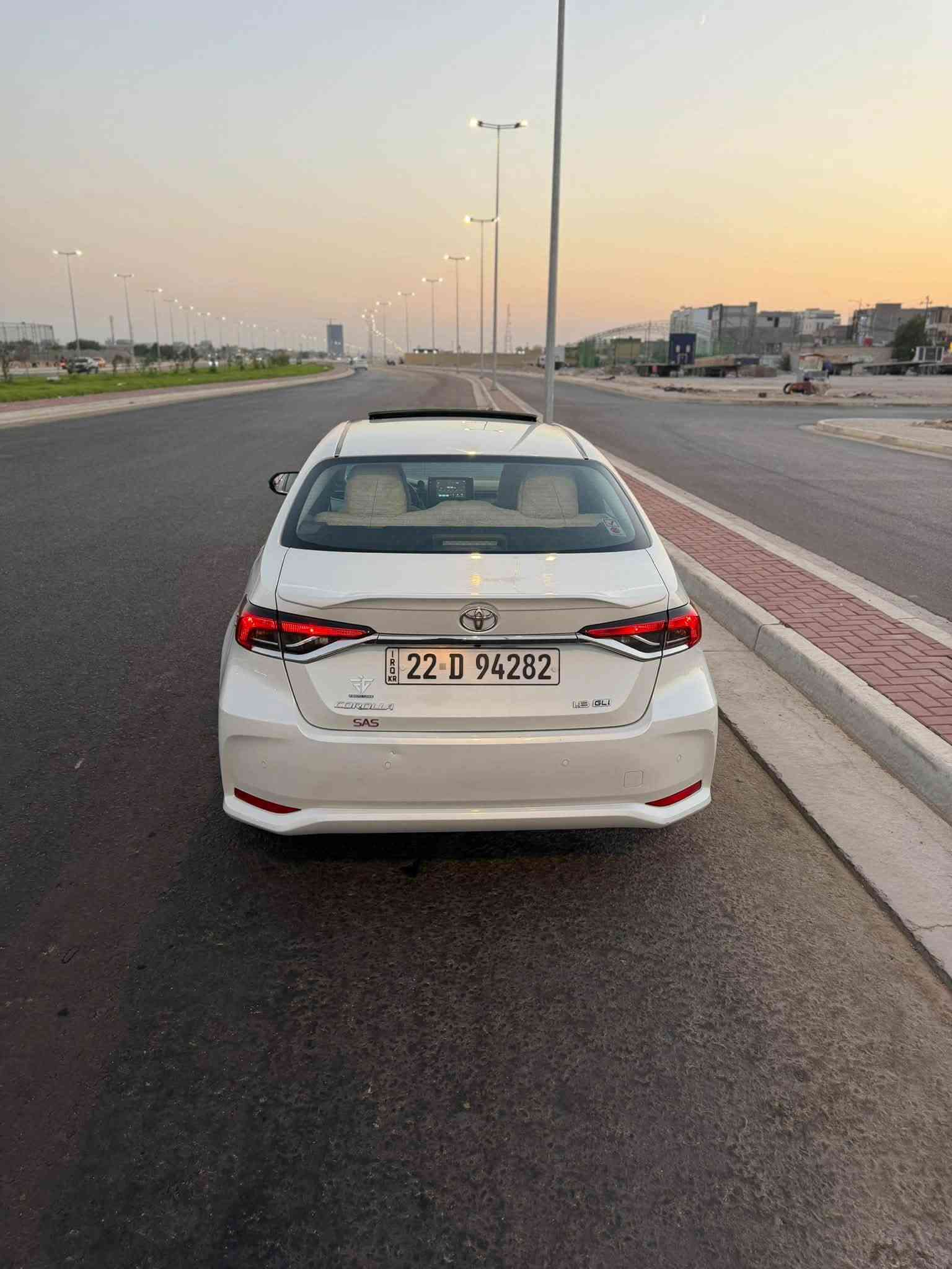 السلام عليكم 
تيوتا كورلا 2024 ساز 
كفاله عامه 
المحرك 1800 بانزين فقط 
حساسات اماميه خلفيه 
لايت LED امامي خلفي 
مري كهربائية + اشاره
شاشة عدادات دجتل 
كامره خلفيه
فتحه سقف 
تبريد قطعتين 
تغليف ارضيه + دوشمه كشنات 
تغليف جام عازل حراره 
رقم اربيل وكاله او تحويل  
السعر 182
مكان السياره البصره 
للأستفسار 
*********** 
*********** 
موجود واتساب ☎️
