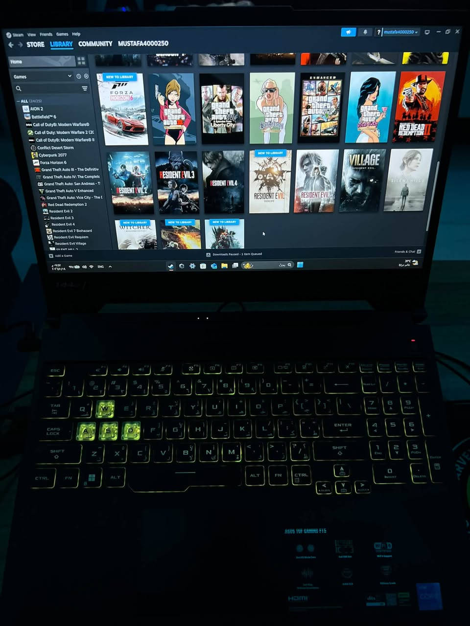 ASUS TUF F15 • i5 11400H • RTX 2050