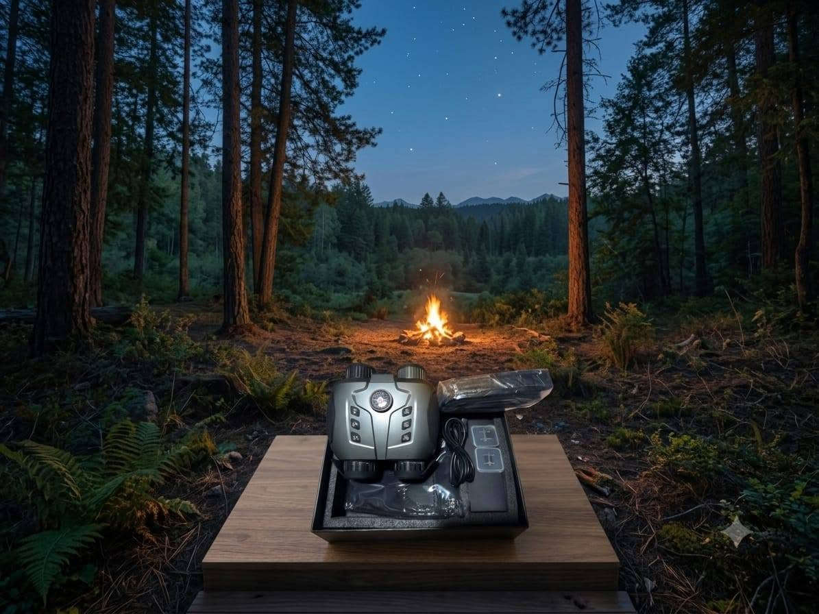 هذا المنتج هو منظار رؤية ليلية رقمي ثلاثي الأبعاد (3D Digital Night Vision Goggles/Binoculars)، من الفئات الشهيرة مثل (NV8000 / NV8160) المخصصة للتركيب على الرأس أو الخوذة أو الاستخدام اليدوي.
​أهم المواصفات والمميزات العامة لهذا الجهاز:
​تقنية الرؤية (3D Display):
​يعتمد على شاشتين داخليتين مزدوجتين (Binocular) لعرض الصورة بتقنية ثلاثية الأبعاد لمحاكاة الرؤية الطبيعية للعين البصرية وتقليل إجهاد العين أثناء الاستخدام الطويل.
​إمكانية ضبط العدسات لكل عين بشكل مستقل (±3 diopter) لتناسب كبار وصغار السن أو ذوي نقص/زيادة النظر دون الحاجة لنظارات.
​الإضاءة الليلية والمدى:
​كشاف كشاف أشعة تحت حمراء (IR) بقدرة 3 واط وطول موجي 850 نانومتر.
​يحتوي على 7 مستويات للتحكم في شدة الأشعة تحت الحمراء.
​مدى الرؤية:
​في الظلام التام (Pitch Black): من 200 إلى 300 متر.
​في الإضاءة المنخفضة/ضوء القمر: من 1 متر إلى ما لا نهاية.
​التكبير والتصوير:
​التكبير الرقمي (Digital Zoom): يصل إلى 4X - 8X (حسب إصدار الموديل exact model).
​دقة التصوير: تسجيل فيديو بدقة FHD (1080P) التقاط صور وفيديوهات وتخزينها على كارت ذاكرة (Micro SD) يصل حتى 32 جيجابايت.
​أنماط الألوان: دعم 4 ألوان للعرض (ألوان طبيعية، أبيض وأسود، أخضر ليلي moonlight green، أو فلاتر مخصصة).
​البطارية والشحن:
​بطارية ليثيوم مدمجة قابلة للشحن بسعة 3000mAh.
​منفذ الشحن: Type-C. للمراسله خاص او على الرقم ***********
