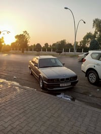 بي ام 520 • موديل 92 • حادث جهة السايق