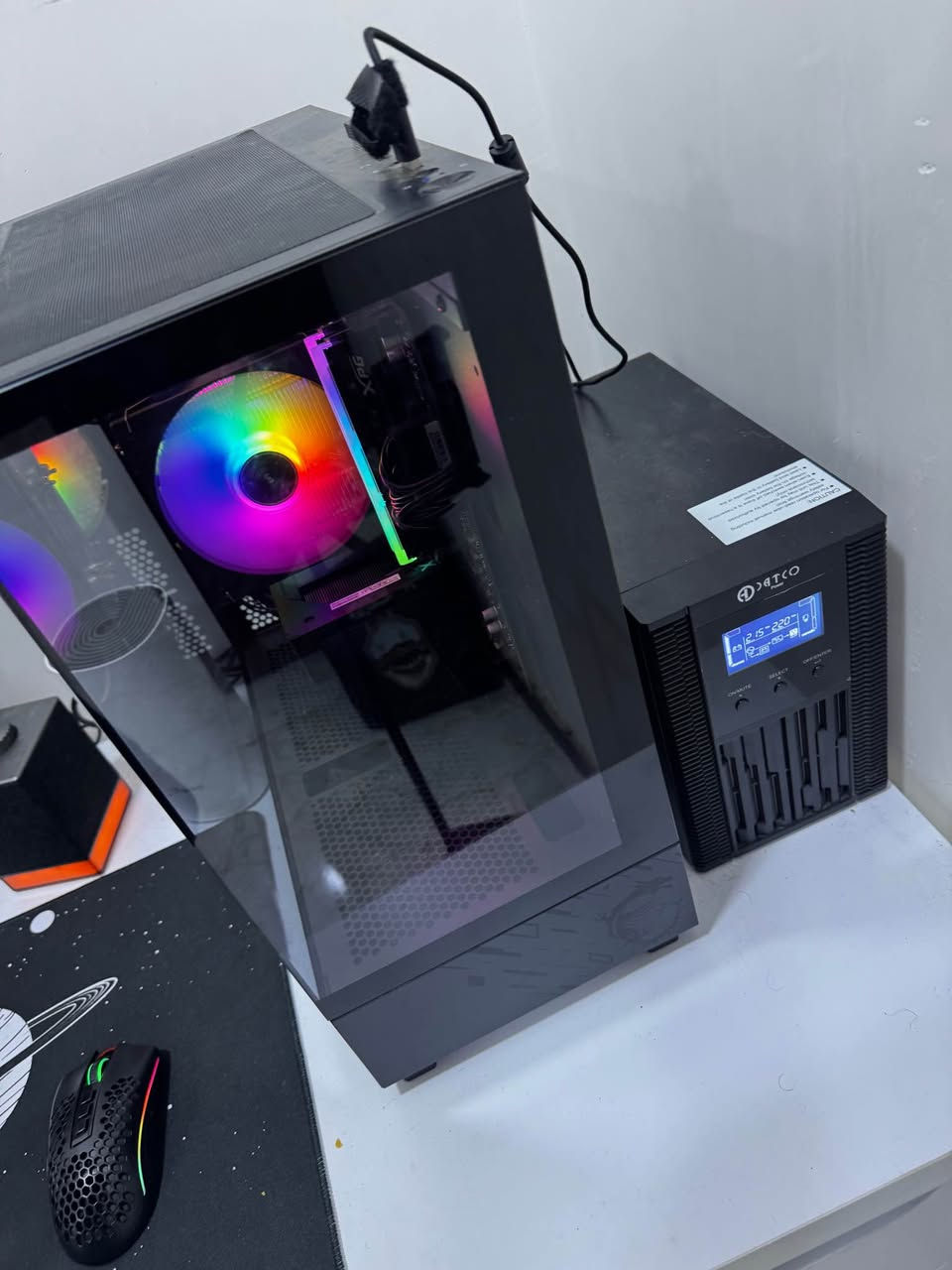 هارد lexar 2t
هارد m.2 جين4 500
ابيع كامل 
شاشة كيم وان 
كيبورد اتك شارك 
ماوس ريد دراكون
سماعات 
ميز تفصال
تشغيل اقل 30 ساعة
تفاصيل اتصل عل الرقم 
*********** عمارة, ميسان
