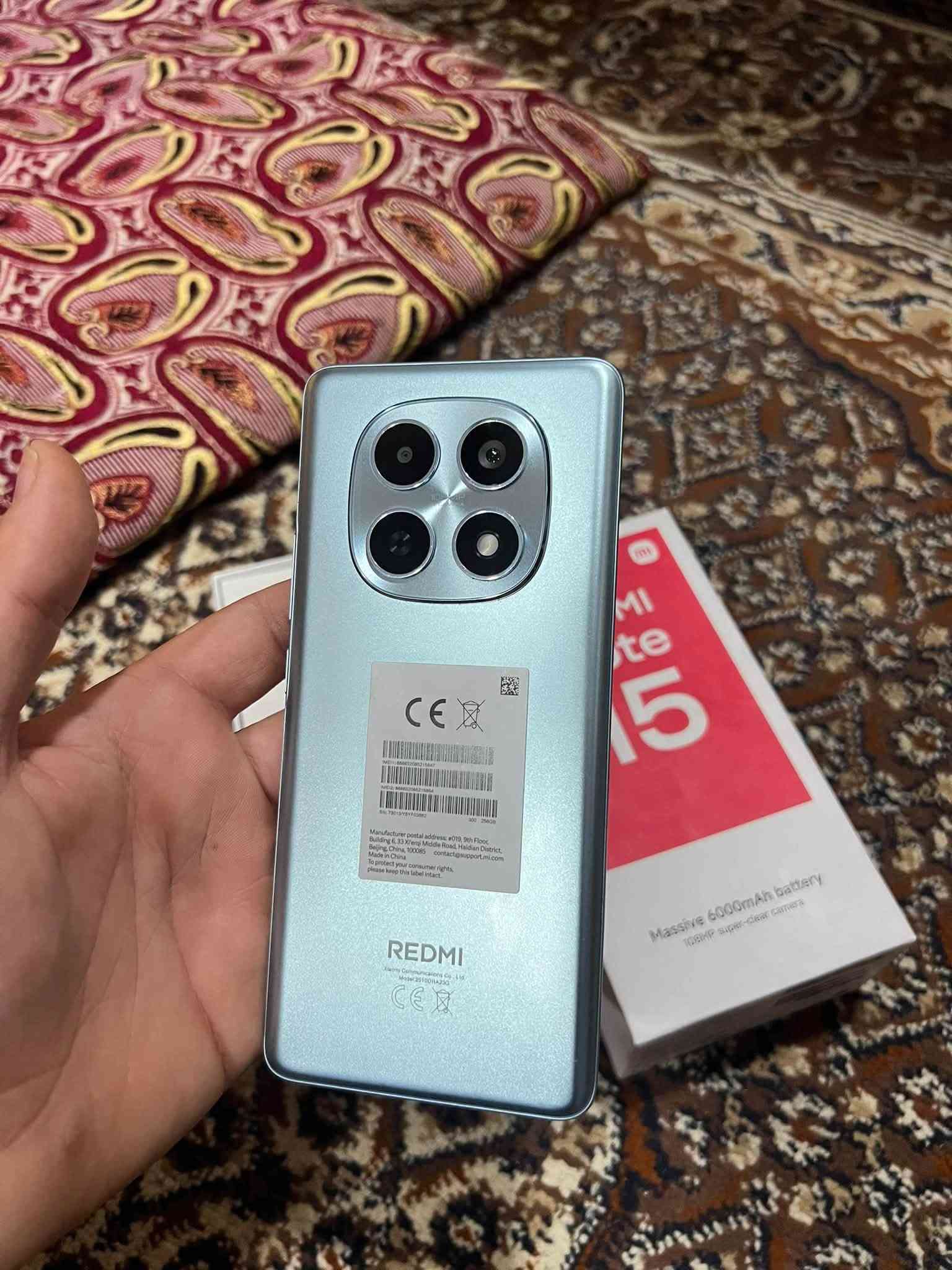 السلام عليكم
ريدمي نوت 15 برو 5G
جهاز لوك جديد ما مستخدم غير 3 ايام 
جهاز نظيف حيل الله يشهد ذاكره 256 
وعشوائيه 8 جهاز بعده بحالت الوكاله اريد ابيعه 
او اروس بايباد 11 برو  سعره الجديد معرف الله يشهد اخذته ب500 وهسه اريد ابيعه ب375 جهاز مكفول اذا بي شخط مرجوع جهاز نضافته تعوج هاذه رقمي اتصل واني خادمك ***********
