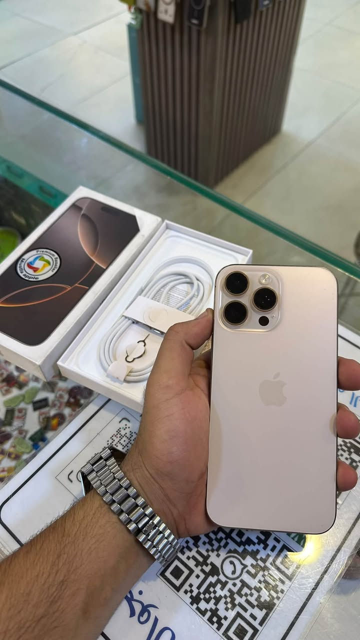 آيفون ١٦ برو ماكس • ٢٥٦ • بطارية ٨٩٪