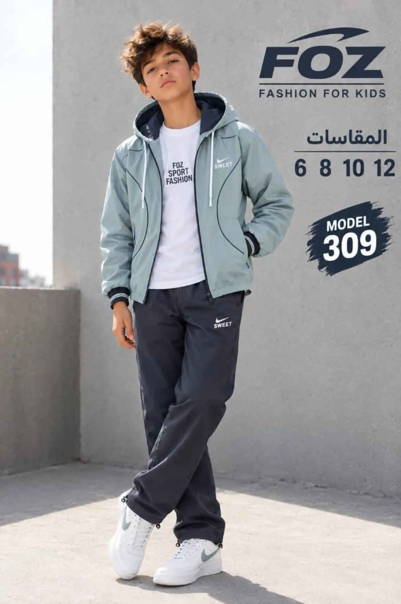 FOZ FASHION • موديل ٣٠٩ • مقاسات ٦ ٨ ١٠ ١٢