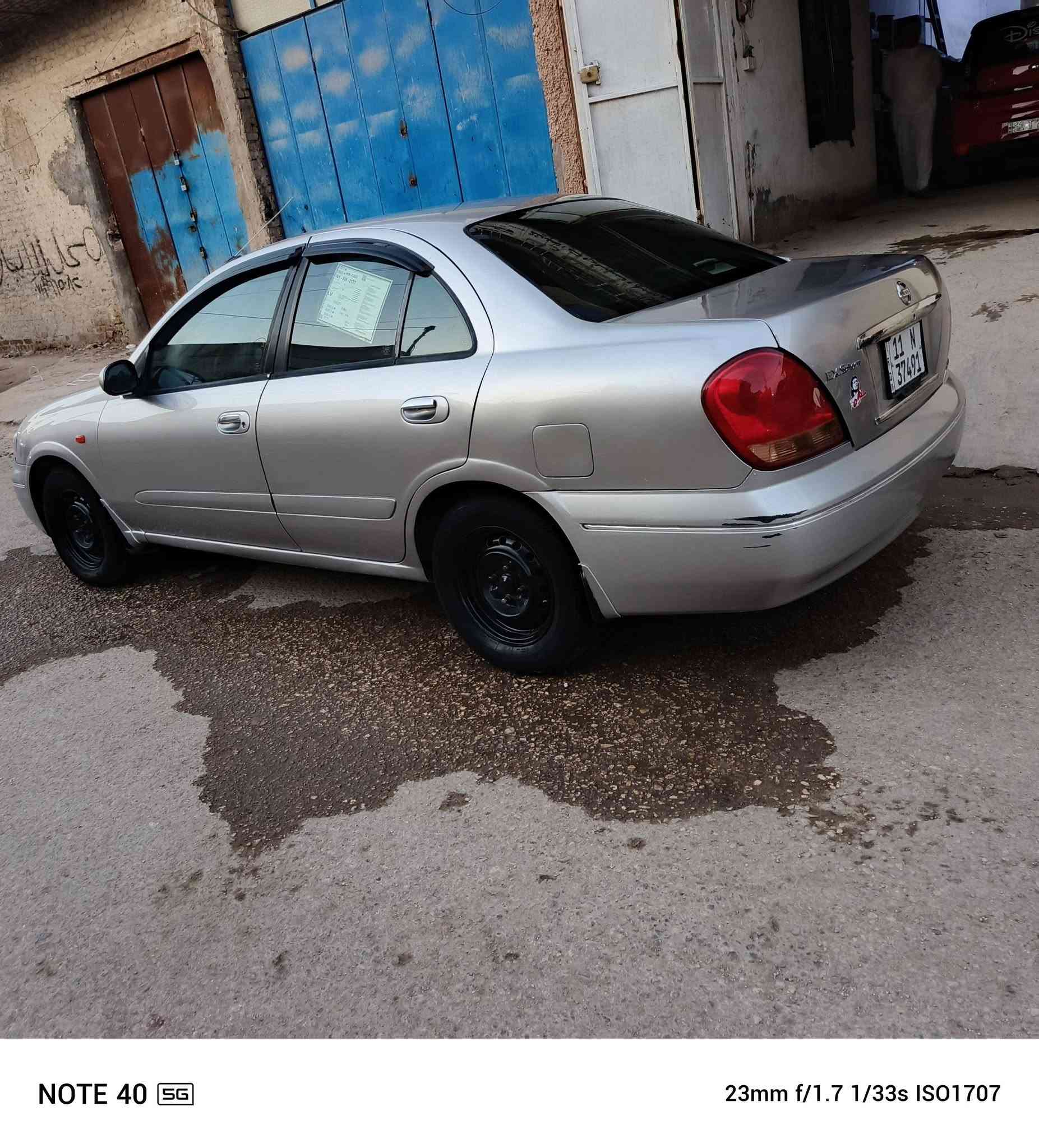 للبيع نيسان صني ياباني
 موديل 2009 رقم بغداد الجديد بسمي
 مكينه 1600 قبق اسود
 فول أوتوماتيكي
 كير ومكينه وحداديه وتبريد مكفولات
 سعرها 80 وبيه مجال
 مصبوغه عام للجماليه 
اللون رصاصي يعني سلفر
 السياره بالحله بحي الزهراء يم جسر الام 
***********  ***********

نص مكتوب في الصور:
- NOTE 40 5G 23mm f/1.7 1/289s ISO50
- NOTE 40 5G 23mm f/1.7 1/210s ISO50
- NOTE 40 5G
- 23mm f/1.7 1/281s ISO50
- NOTE 40 5G 23mm f/1.7 1/20s ISO5212
- NOTE 40 5G 23mm f/1.7 1/25s ISO4337
- NOTE 40 5G 23mm f/1.7 1/209s ISO50
- 23mm f/1.7 1/33s ISO2033
- NOTE 40 5G 23mm f/1.7 1/33s ISO1707
- NOTE 40 5G 23mm f/1.7 1/25s ISO2879