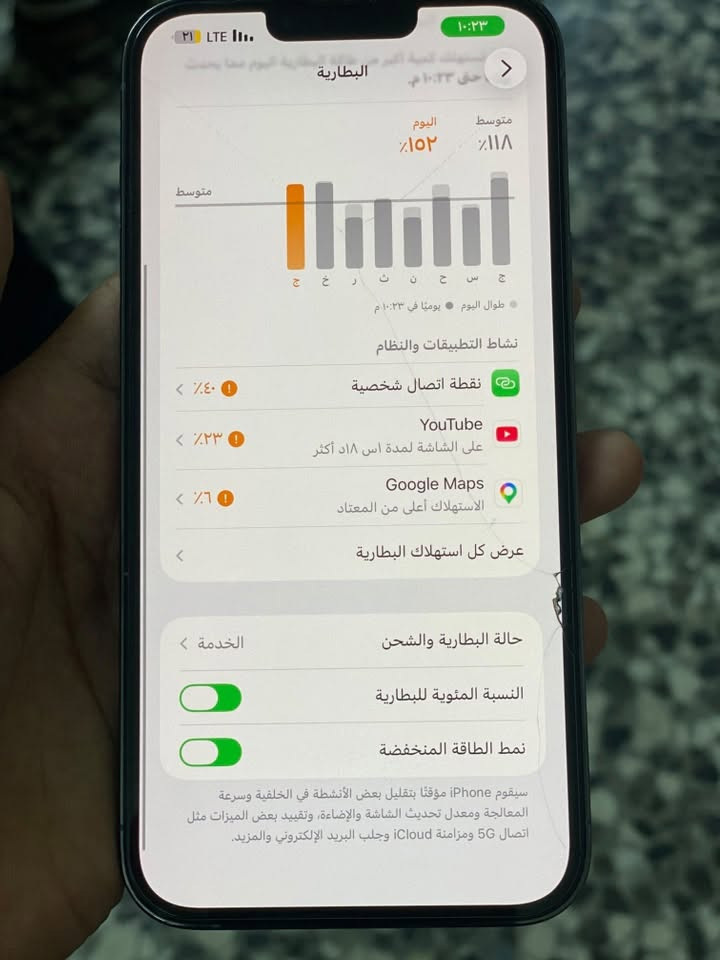 آيفون 13 برو ماكس • بطارية ٧٧٪ • شاشة مبدلة اصلية