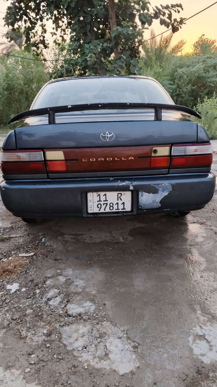 كورلا موديل 94 نضيفه وجاهزة رقم بغداد انكليزي باسمي سنويه 2031 محورة دشبول بلادي مالت يسرى كهربائيات كلها شغاله  سنتر لك شغال صدر نضيف السعر 46 وبي مجال مكان السيارة بابل المسيب *********** وتس
